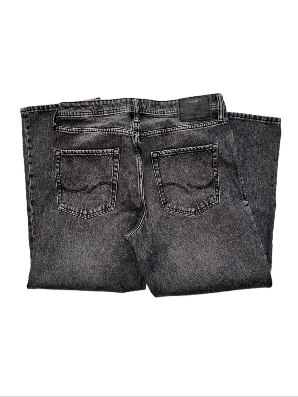 Jack & Jones JJIEddie JJOriginal Baggy Jeans - Black - 34Wx27L - Picture 4 of 15